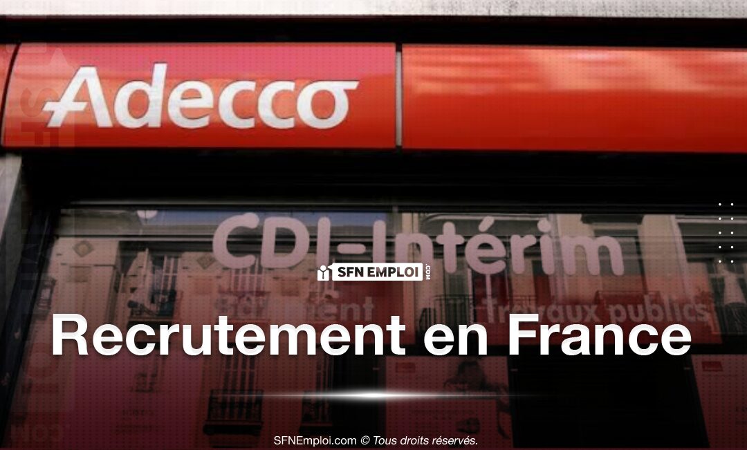 L'agence Adecco BTP recrute - SFN Emploi